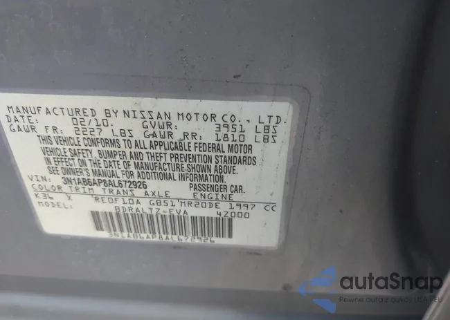 3N1AB6AP8AL672926: 43903085