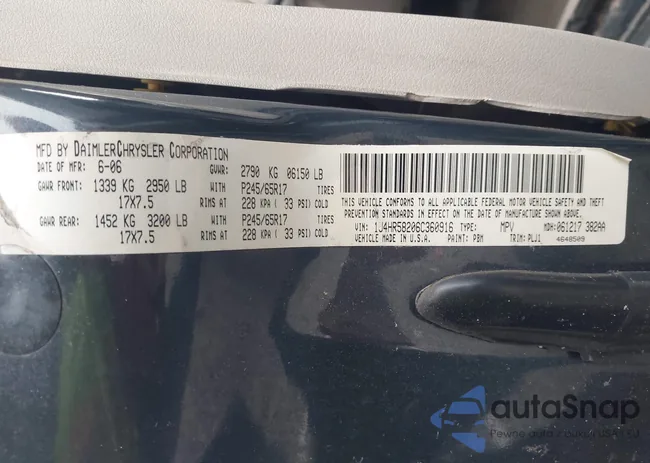 1J4HR58206C360916: 43903193