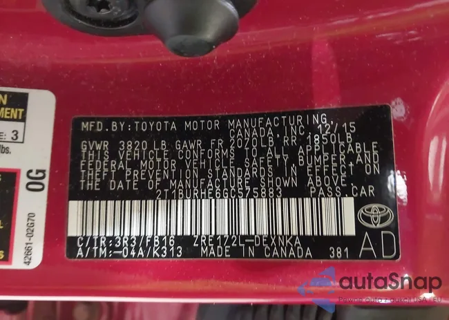 2T1BURHE6GC575883: 43903217