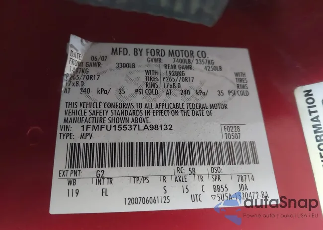 1FMFU15537LA98132: 43903280