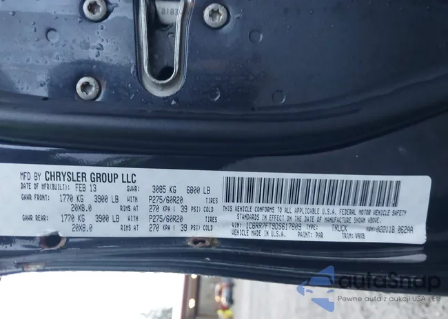 1C6RR7FT9DS617809: 43903409