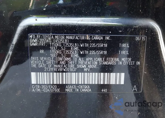 2T3YFREV8FW201837: 43902608