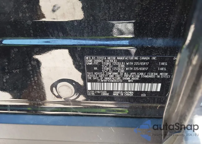 2T3W1RFV3SW393313: 43902797