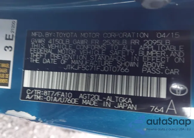 JTKJF5C71FJ010766: 43903875