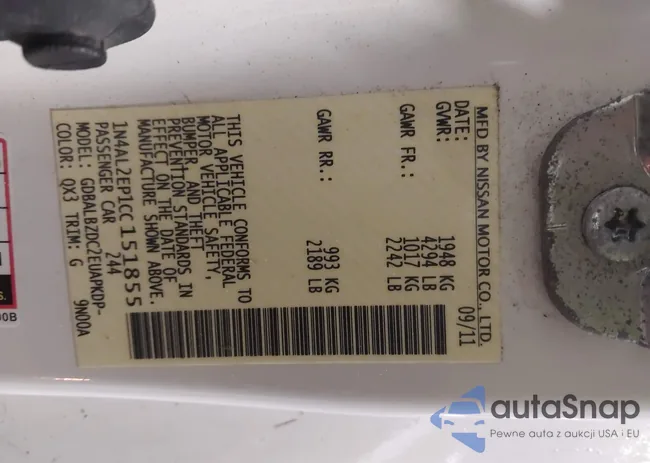 1N4AL2EP1CC151855: 43903980