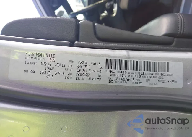 1C4RJFAG1LC294515: 43904038