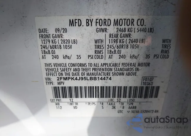 2FMPK4J95LBB14474: 43903457