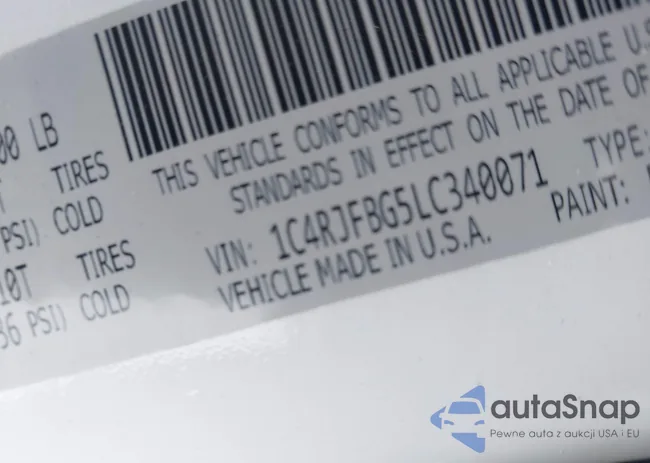 1C4RJFBG5LC340071: 43903551