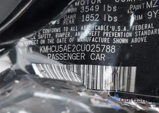 KMHCU5AE2CU025788: 43903588