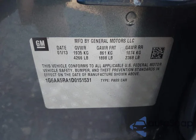 1G6AA5RA1D0151531: 43903608