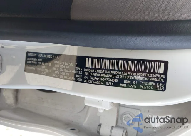 ZASPAKBN5K7C44860: 43903735