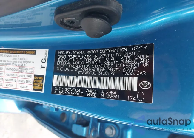 JTDKARFU2K3100199: 44503649