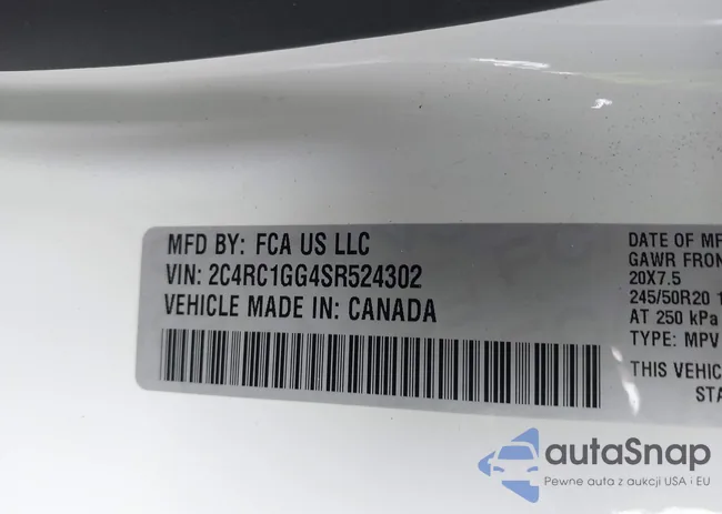 2C4RC1GG4SR524302: 44503661