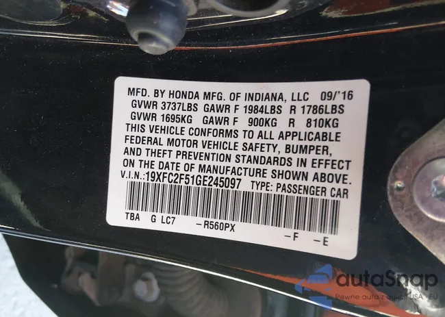 19XFC2F51GE245097: 44503731