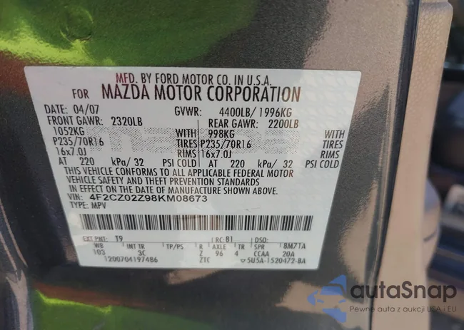 4F2CZ02Z98KM08673: 44503830