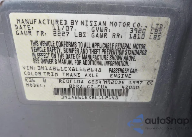 3N1AB61EX8L662648: 44504027