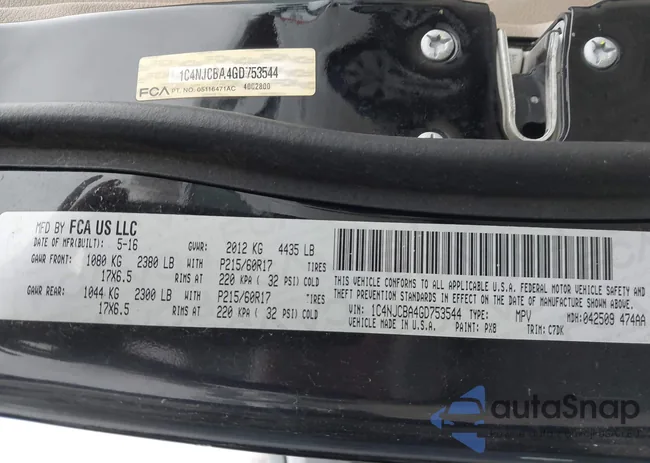 1C4NJCBA4GD753544: 44504107