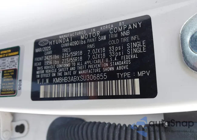 KM8HB3ABXSU306855: 44504126