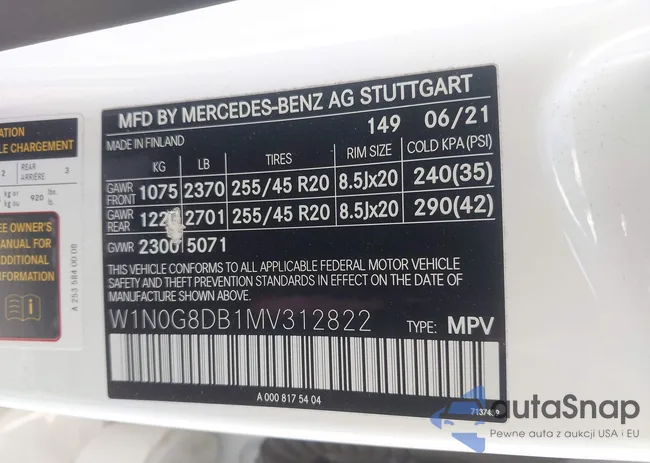 W1N0G8DB1MV312822: 44504167