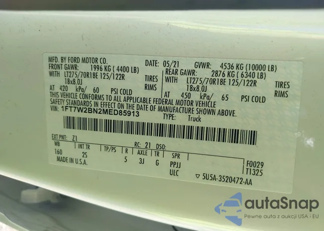 1FT7W2BN2MED85913: 44504233