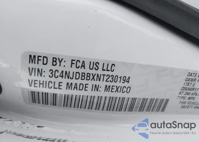 3C4NJDBBXNT230194: 44503280