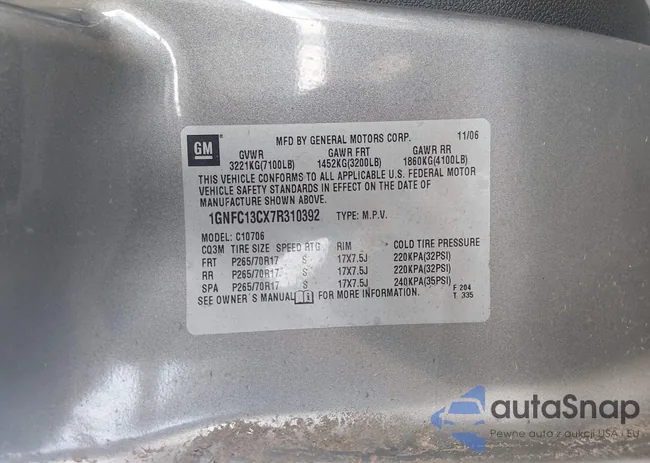 1GNFC13CX7R310392: 44503286