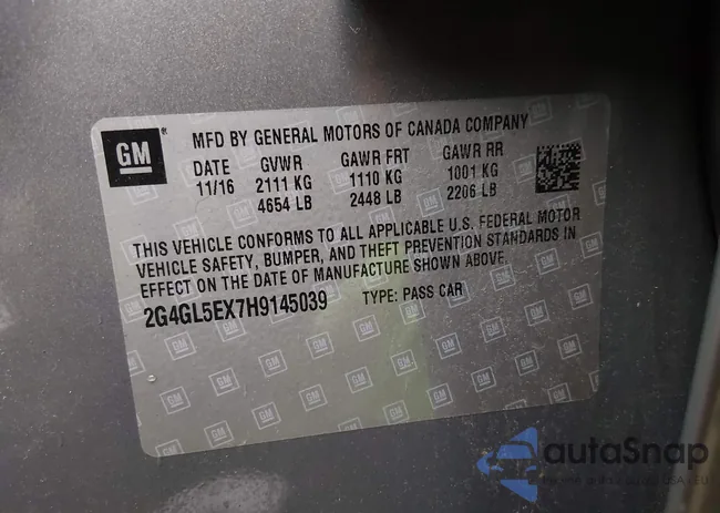 2G4GL5EX7H9145039: 44503289