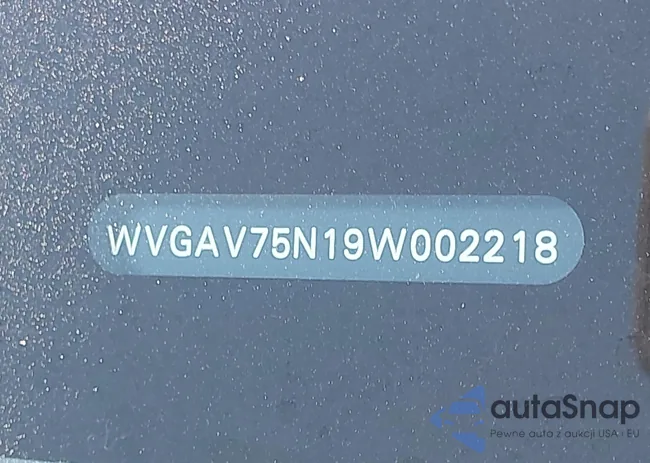 WVGAV75N19W002218: 44503345