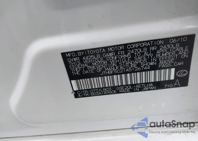 JTHBF5C21A5126744: 44503348