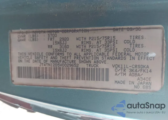 JT4TN12D5V0029652: 44503502