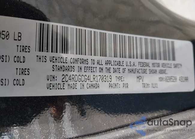 2C4RDGCG4LR170319: 44503527