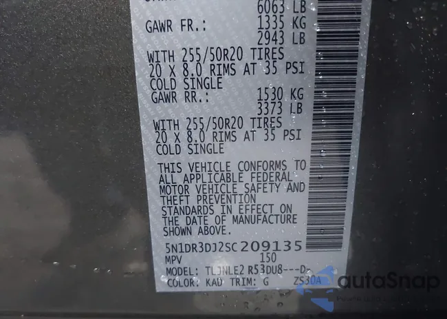 5N1DR3DJ2SC209135: 44504762