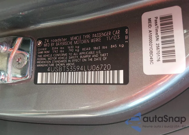 4USBT53594LU06720: 44504889