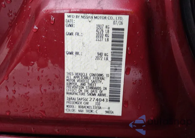 1N4AL3AP5GC274043: 44504923