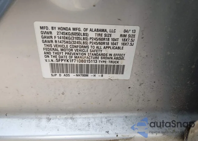 5FPYK1F71DB015113: 44504988