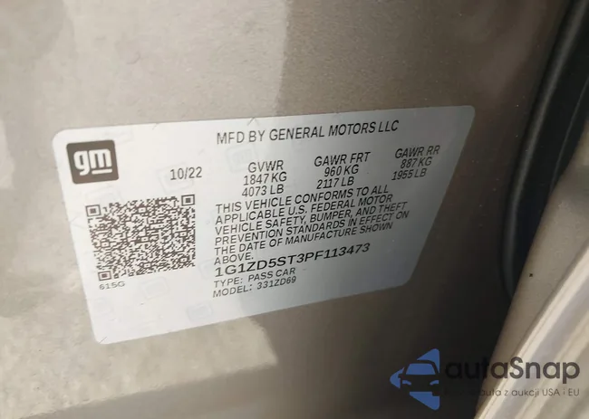 1G1ZD5ST3PF113473: 44505125