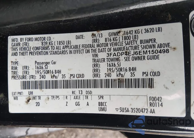 3FADP4EJ6EM150498: 44504347