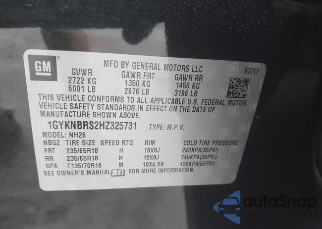 1GYKNBRS2HZ325731: 44504355