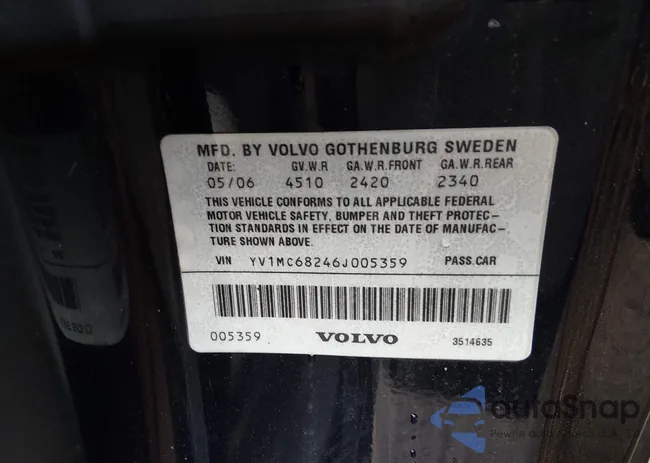 YV1MC68246J005359: 44504356