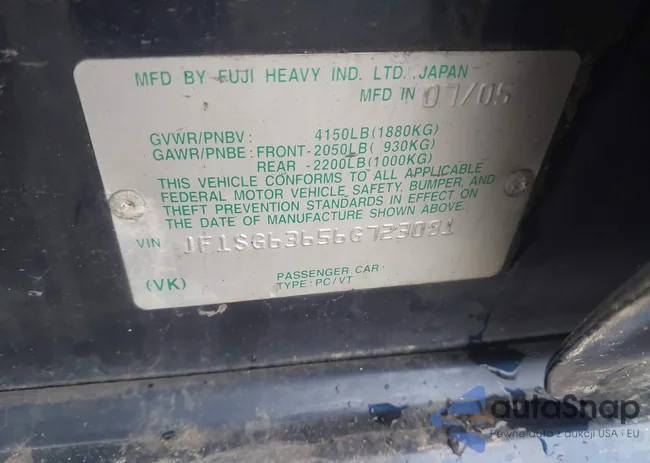 JF1SG63656G723081: 44504480