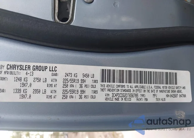 3C4PDCDG2DT656785: 44504635