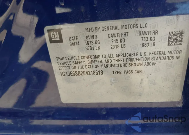 1G1JE6SB2E4218618: 44505645