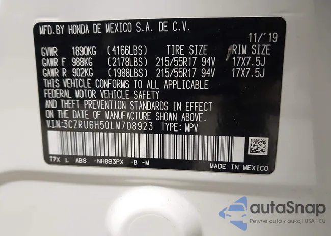 3CZRU6H50LM708923: 44505664