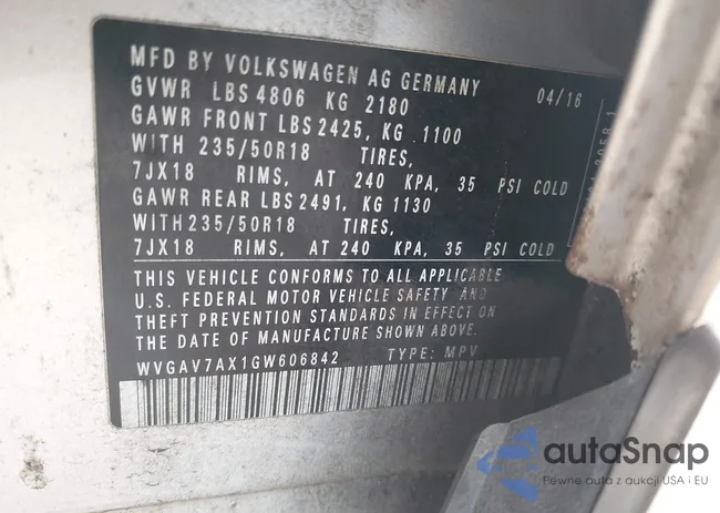 WVGAV7AX1GW606842: 44505674