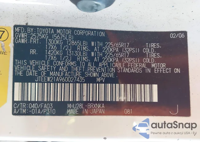 JTEEW21A160009950: 44505746