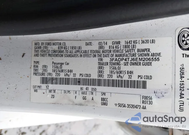 3FADP4TJ6EM206555: 44505909