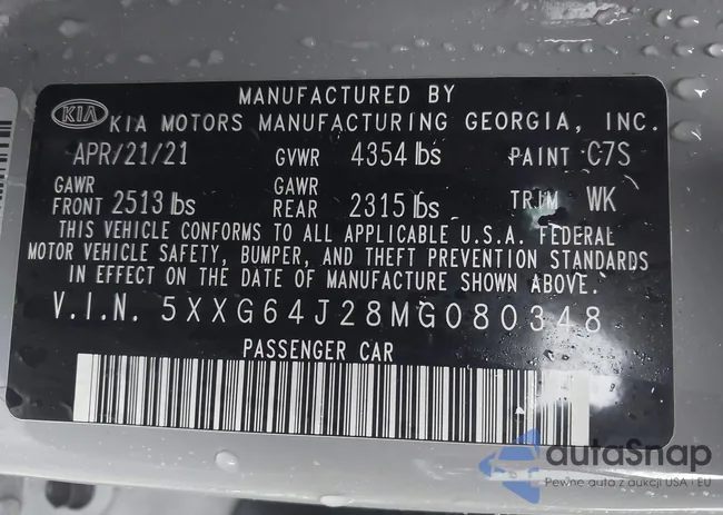 5XXG64J28MG080348: 44505945