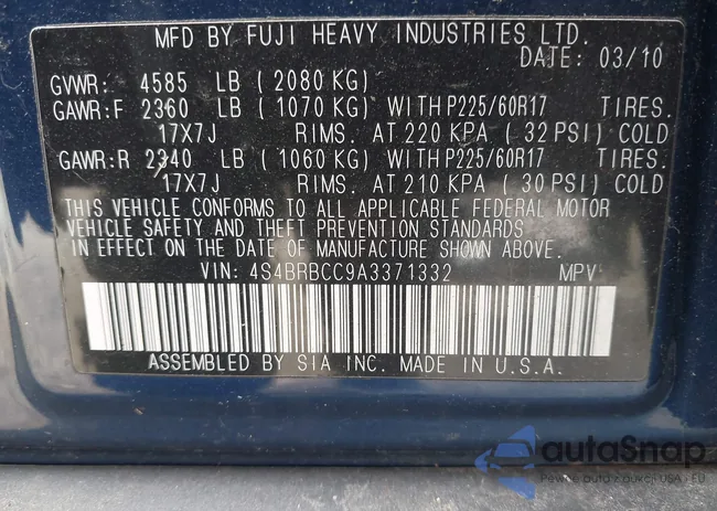 4S4BRBCC9A3371332: 44506078