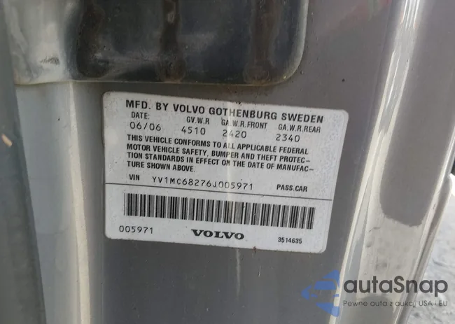 YV1MC68276J005971: 44505245