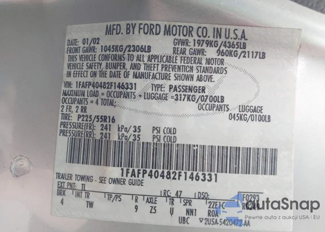 1FAFP40482F146331: 44505265